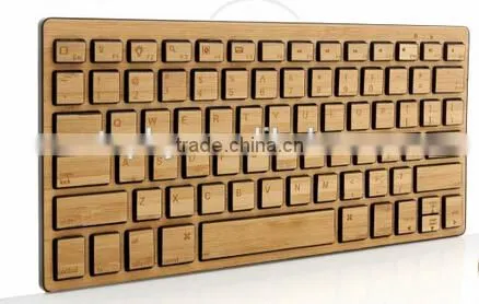 New Design Bamboo For Ipad bluetooth keyboard