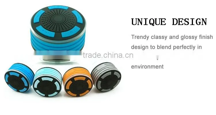 My speaker F013 black/blue color IPX7 waterproof shower 5W speaker with super bass sound