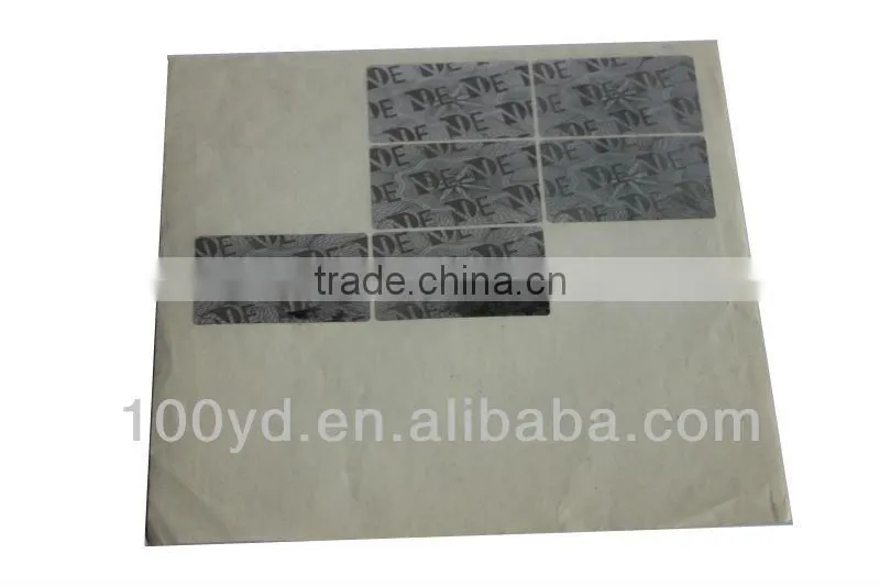 Cheap pvc label sticker,sticker printing, custom hologram