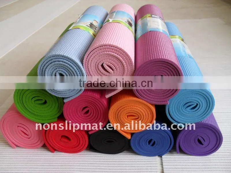 Eco-friendly sports round PVC fitness mat
