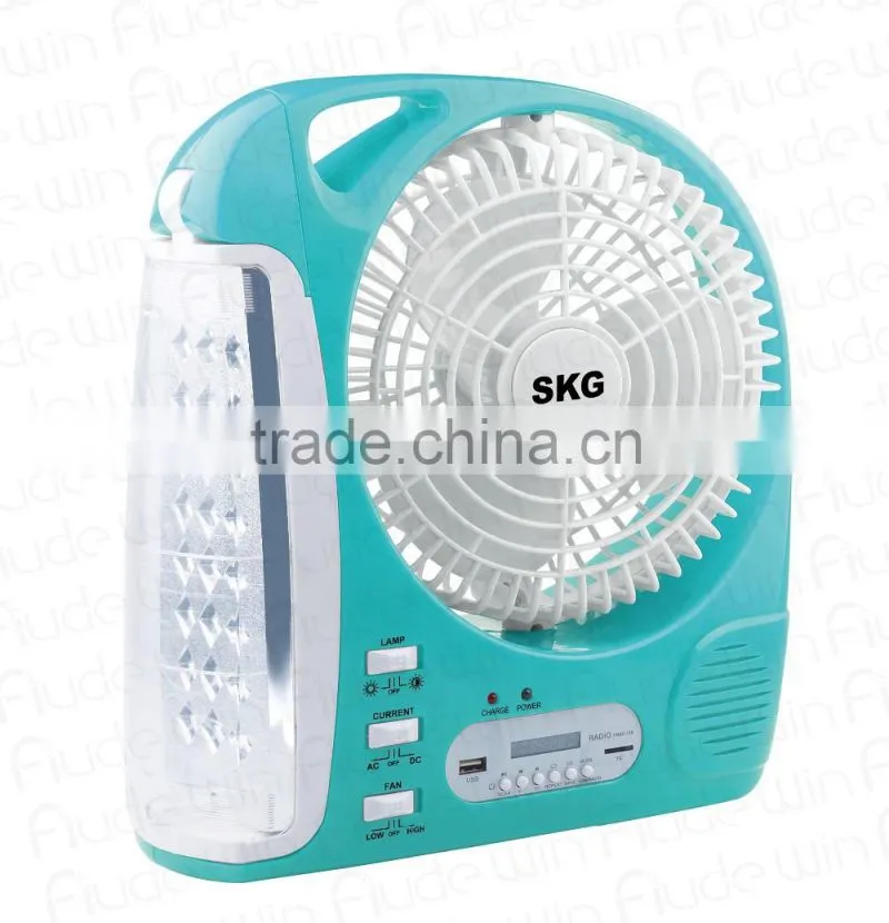8inch Rechargeable emergency fan Light & speaker(283)