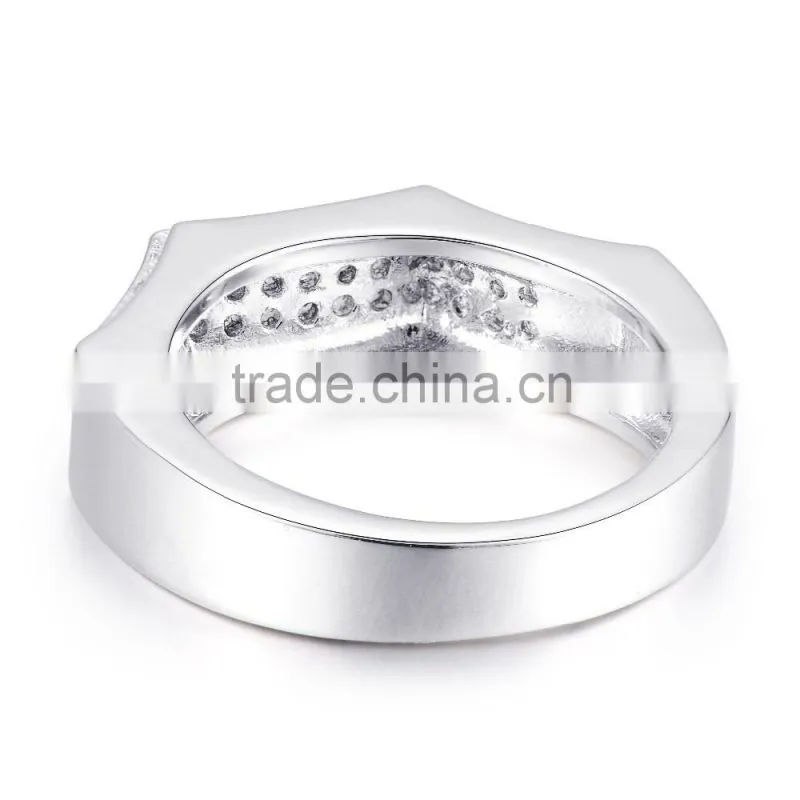 925 sterling silver ring inlay diamond,silver ring designs for girl