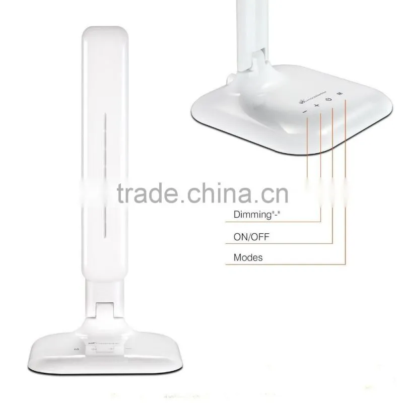 Modern Desk Lamp Dimmable Reading Light with Temperatures, 3 Color Mode,5-Level Dimmer