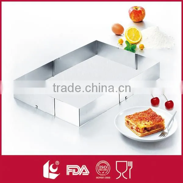 Bakeware telescopic stainless steel round cake mould ring shape