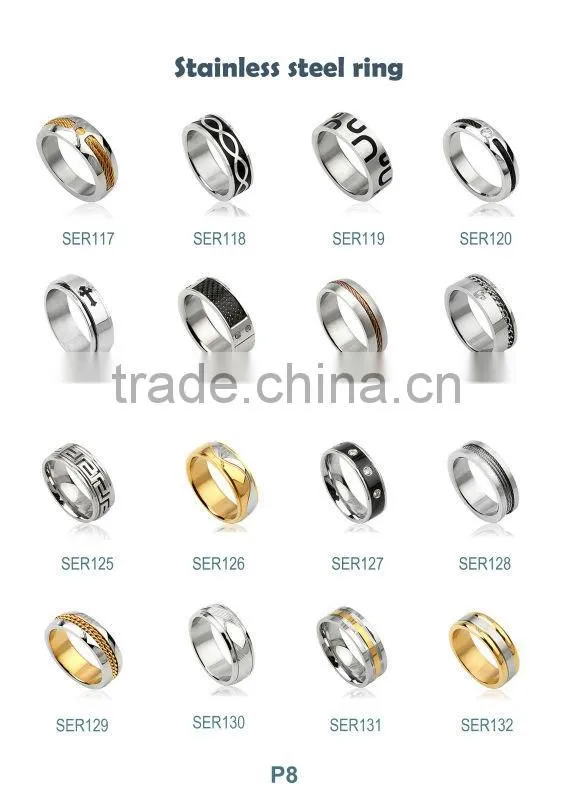 Hot Sale Fashion Stainless Steel mens thumb rings
