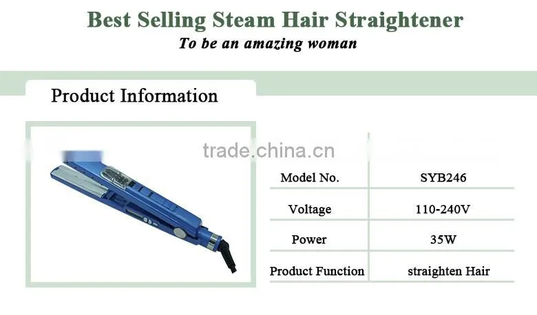 Barber shop equipment synthetic hair 100-240V mini hair straightener ceramic 0.5inch flat iron hairdressing on brazil market