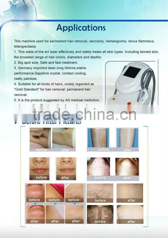 High Quality 808nm Diode Laser For Hair Removal