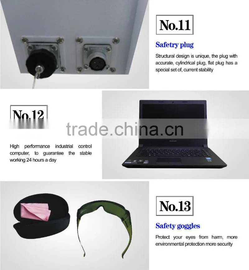 Portable laser marking on plastic IPG laser fiber marker with factory price