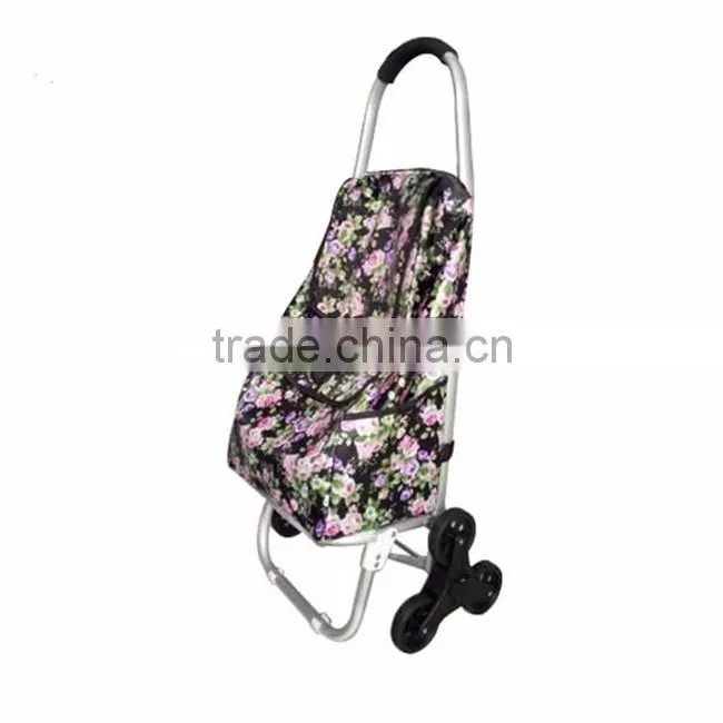 Factory sale high quality cheap aluminium foldable shopping trolley bag