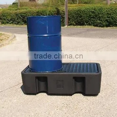 2 drum polyethylene sump pallet