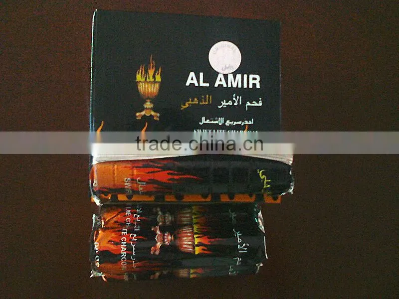 Arab AL AMIR golden shishacharcoal 33mm/80pcs