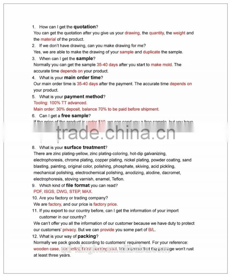 Customized high quality iron/brass/aluminum forged parts