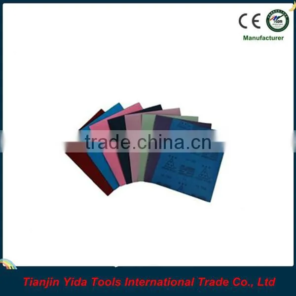 Stable and flexible abrasive paper