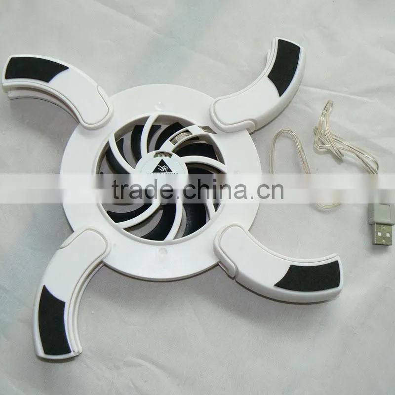 Cheap Stock cool fan notebook cooling pad USB Cooling Pad Flaming wheel Laptop Cooler Pad Fan for Laptop Notebook