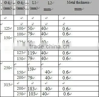 Steel Duct Reducer