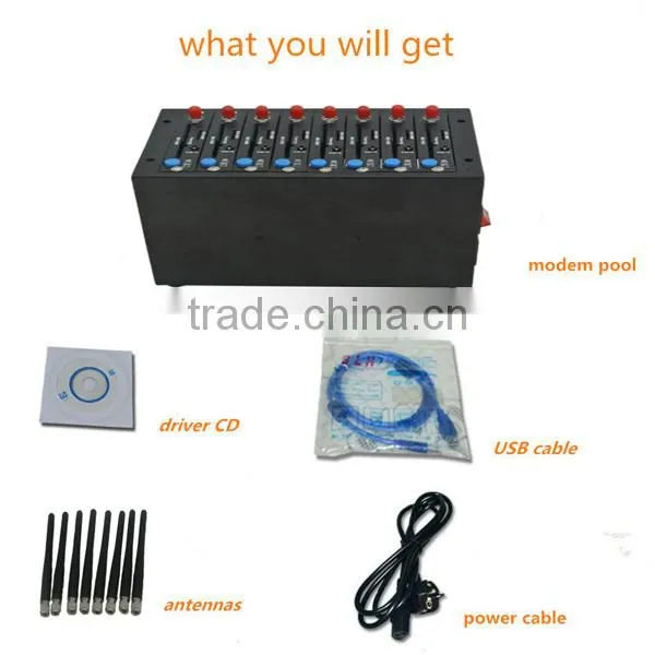 Dual band 8 Ports USB GSM Modem Pool TC35I Wavecom GSM GPRS modem