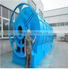 Horizontal rotary type oil refining equipment scrap tire processing equipment waste plastics processing equipment