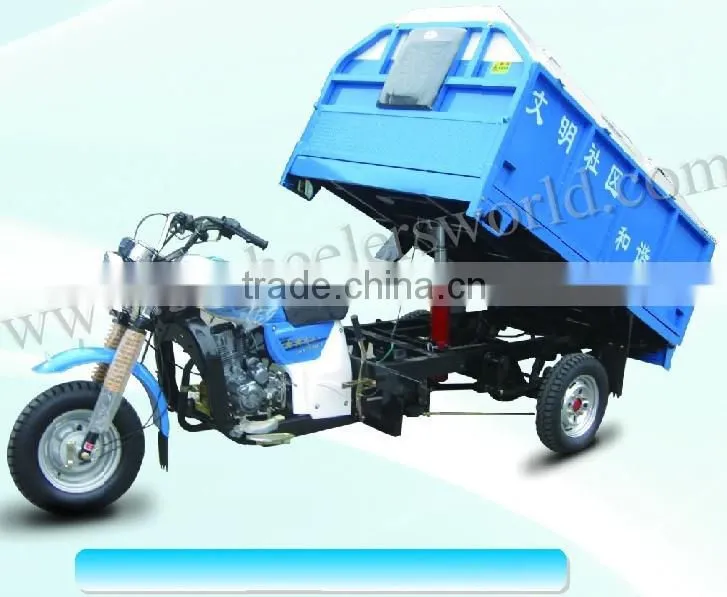 200cc water cooled gas power wheel garbage truck,garbage can cleaning truck,sanitation vehicle for sale