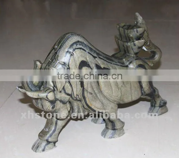 indoor decorative carved green jade rabbit sculpture(20 years factory)