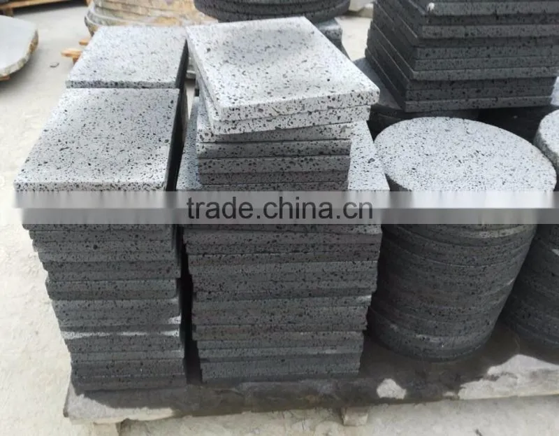 China dark basalt tile natural cheap lava stone