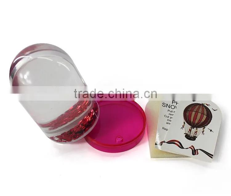 Polyresin Custom Romantic Wedding Picture Insert Snow Globe
