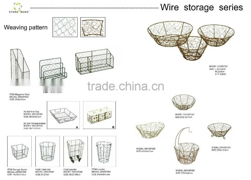 High Quality OEM Durable Wire Laundry Basket