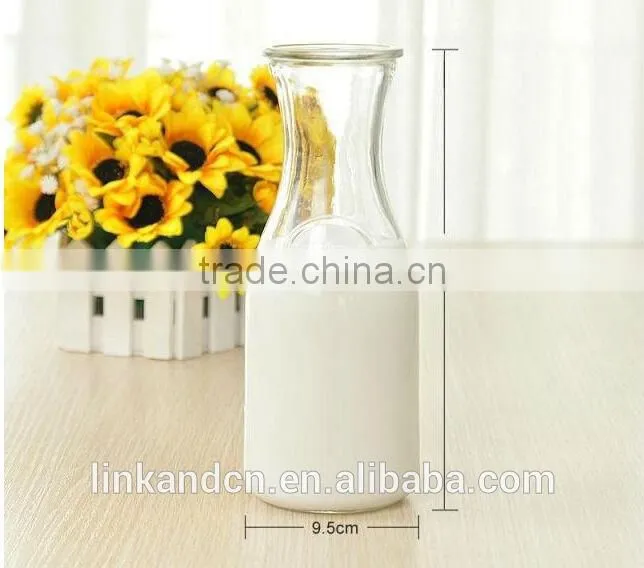 haonai geliable glass products,beautiful design fruit juice glass bottle