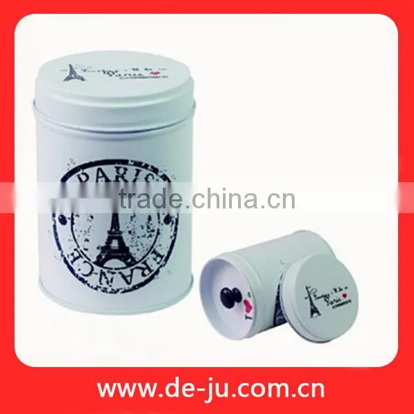 Classic Picture Printing Rectangular Lockable Box Tin