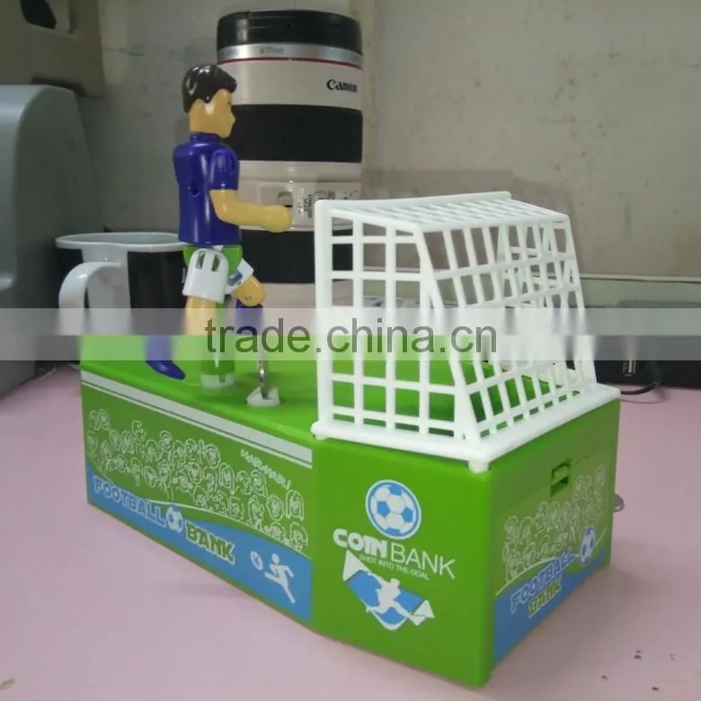 Creative Automatic Football Pitch Shape Saving Pot, Stealing Coin Bank/Plastic Best Gift for Children's Day
