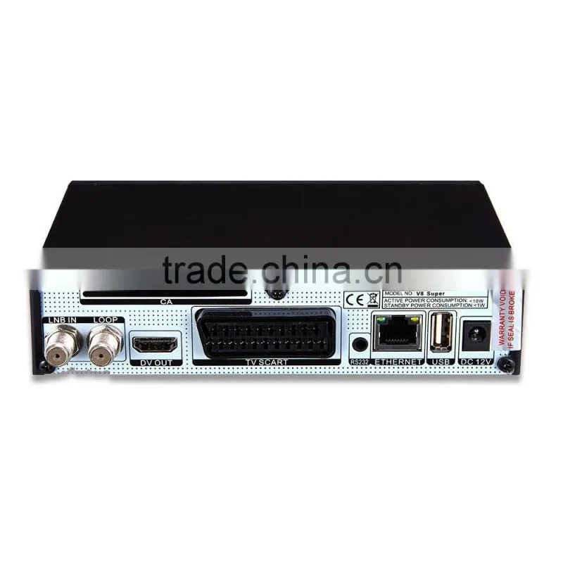 V8 Super DVB-S2 Full HD Set Top box TV Satellite Receiver With Ethernet Support WEB TV/IPTV/Youtube/Youporn/Redtube