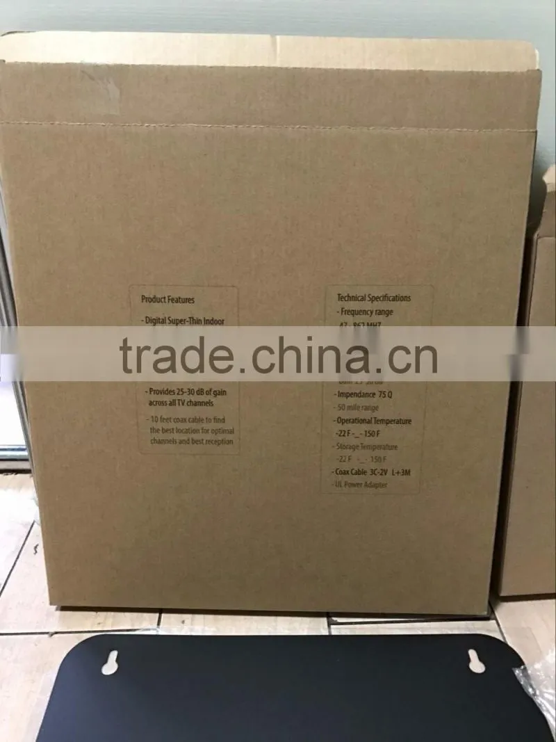 Universal Digital Analog Indoor TV antenna Flat Design