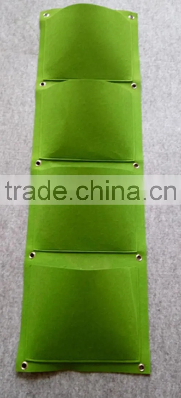 Felt bags vertical garden