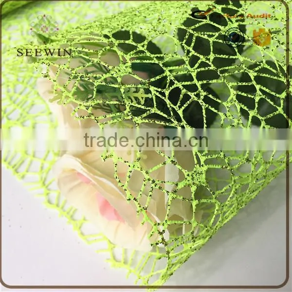Hot sale Star Mesh with glitter for Christmas flower Packing