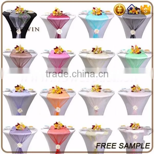 high quality discount modern elegant organza fabric table dresser runners