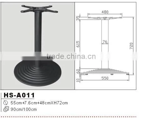 black cast iron table base for sale