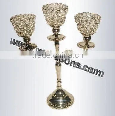 Candle holders nickel plated candelabras sale