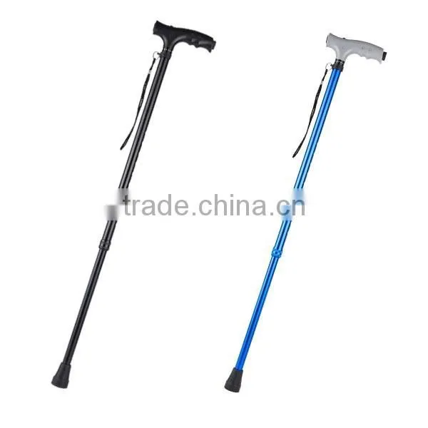 folding nordic walking stick with flashlight 2 sections, SZ19005F