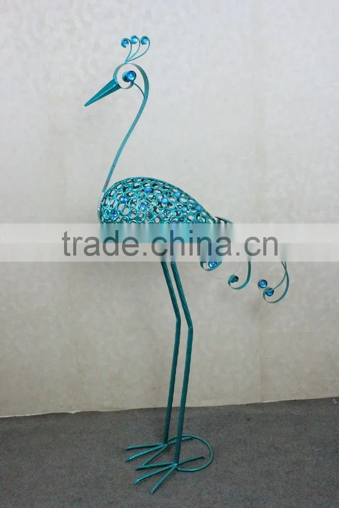 Metal peacock garden decoration