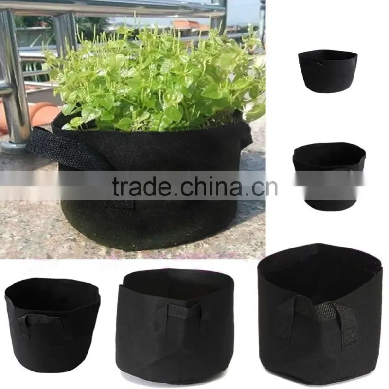 2016 hot sale felt garden planter bag hanging plant bag
