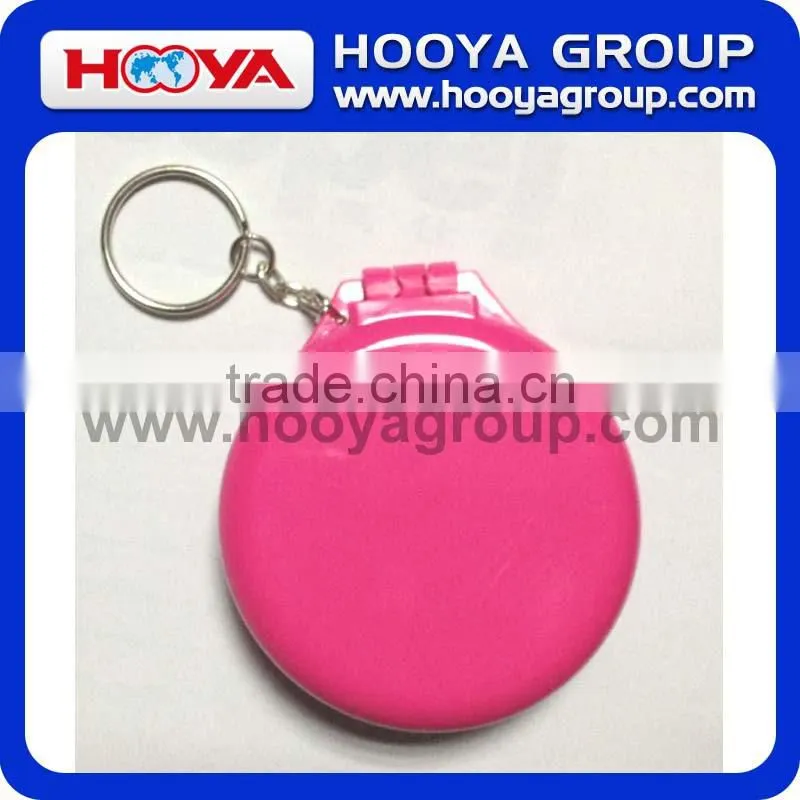 Comb With Circular Key Chain Folding Mirror