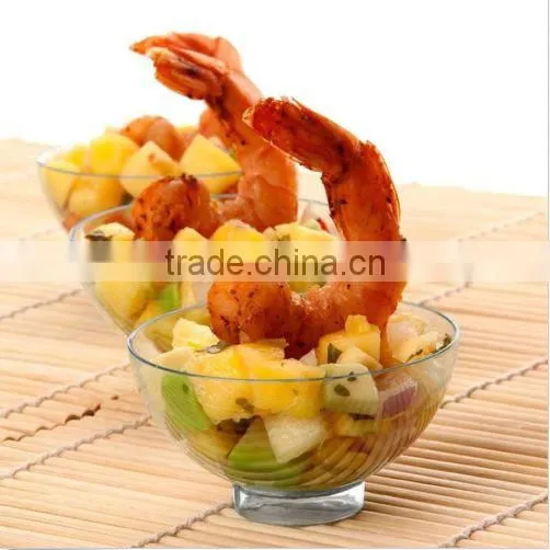 custom Tiny Plastic Bowls party dessert cocktail round clear holder wedding