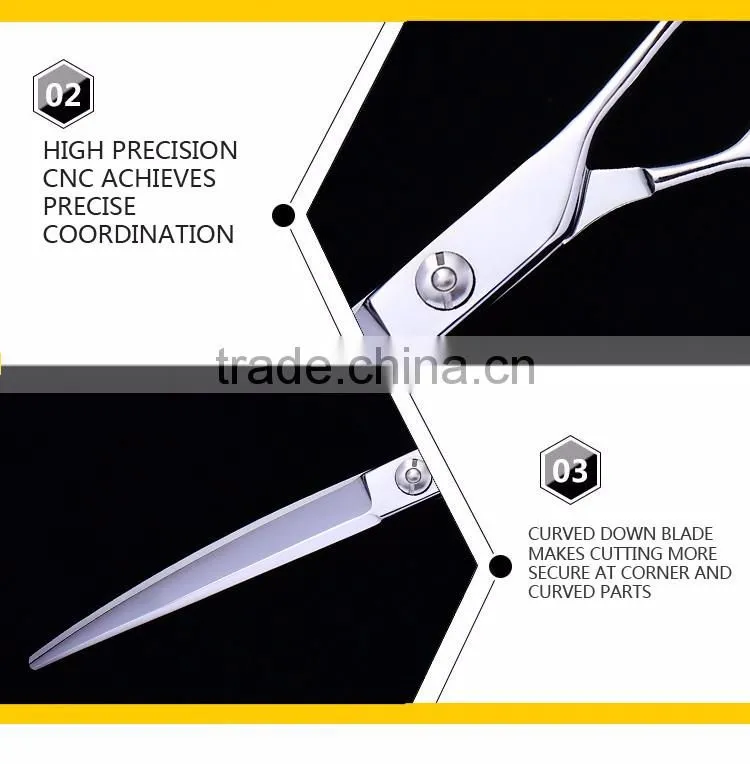 7 Inch Dog Grooming Straight Scissors for Dogs, 440 Japanese Steel Straight Shears