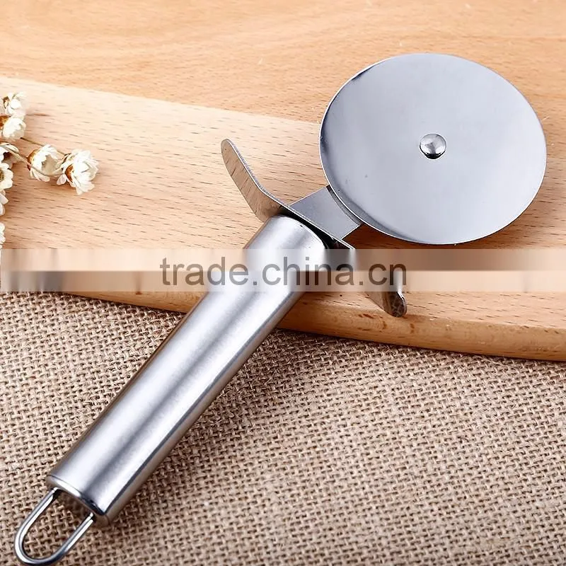 High quality hot sale full stainless steel material round shape pizza cutter