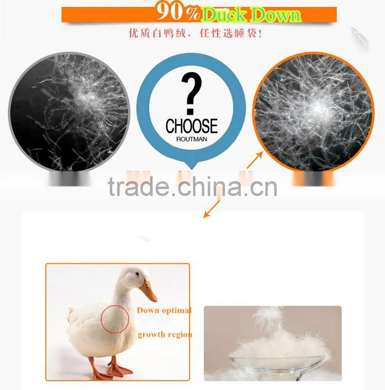 Portable Outdoor Equipment Duck Down Sleeping Bag for Winter