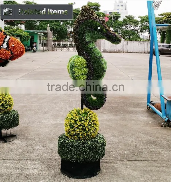 Artificial green grass marshroom sculpture plant topiary for garden landscaping ornamental decoration