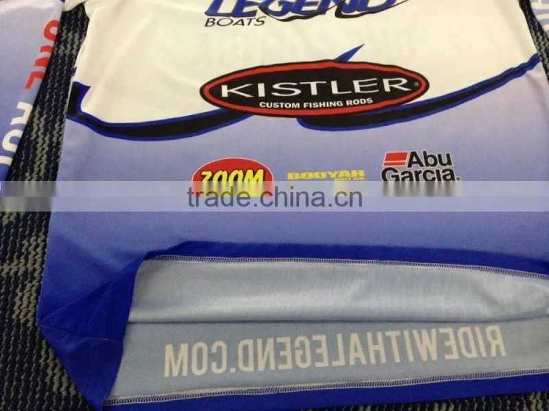 Hongen apparel popular sales dye sublimation qucik dry custom fishing jersey, waterproof fishing clothing