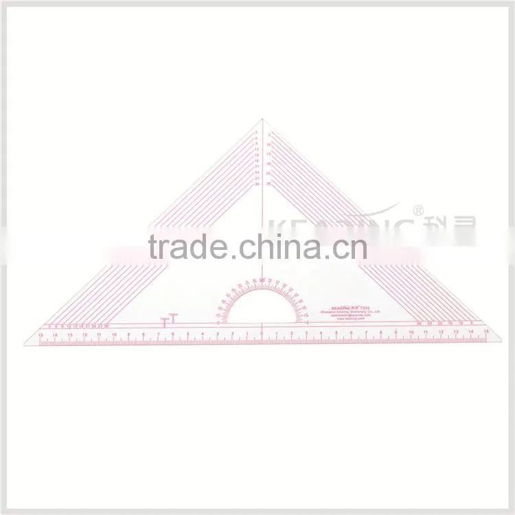 Kearing brand, plastic triangle scale ruler, with 1/4 &1/5 size normal printed, economical scale ruler # 8545B