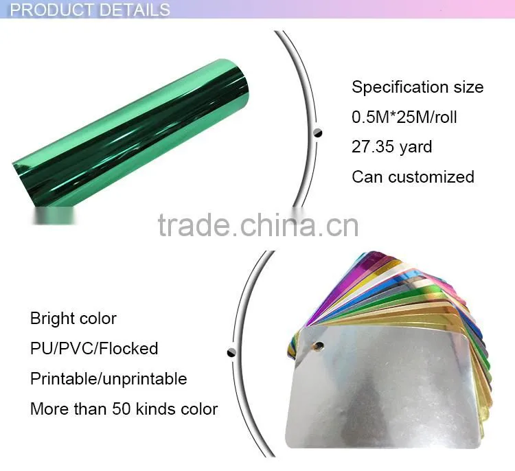 2017 Creative design wholesale reflective heat transfer vinyl for clothing