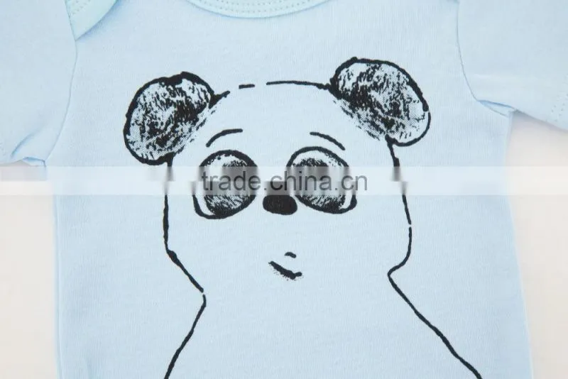 Top Sale Infant Clothes Short Sleeve Cute Animal Baby Rompers For Boy