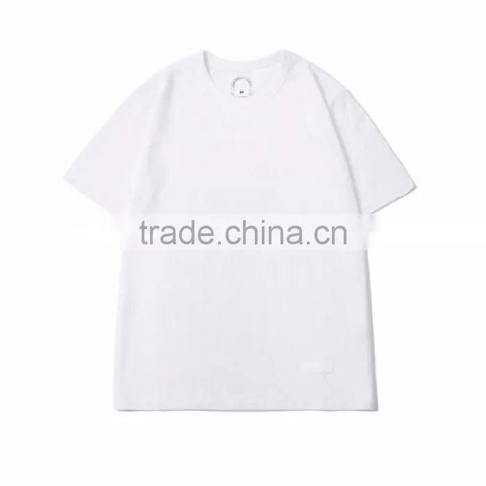 custom women t-shirt white plain cotton tshirt